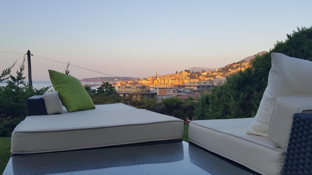 Cap au Sud,Vue panoramique mer,piscine Menton Extérieur photo