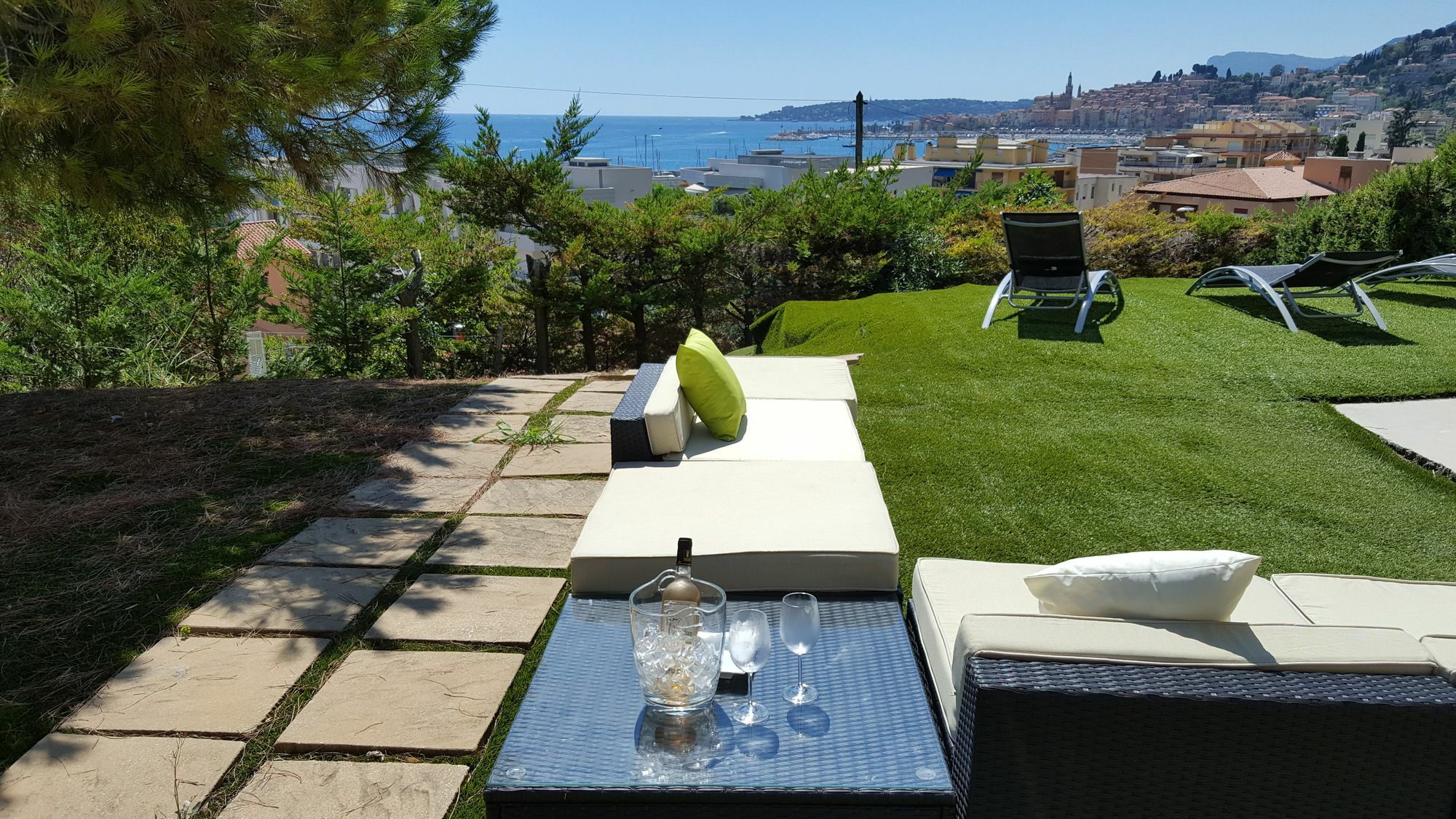 Cap au Sud,Vue panoramique mer,piscine Menton Extérieur photo